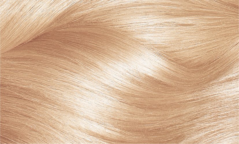 Haircolor 1021 Lightest Pearl Blonde Excellence Creme Hair Swatch